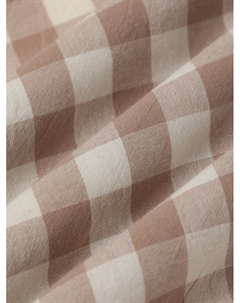 Простыня на резинке 1.5-спальная «» Beige cage, 140×200+30 см, жатый хлопок Этель