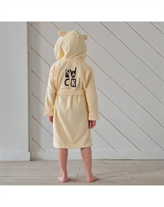 Халат махровый детский «» Rock, размер 32, бежевый Этель