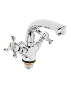 Смеситель для раковины Accoona A9670, двухвентильный, латунь, хром