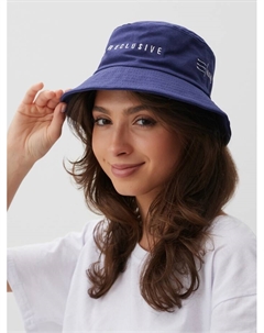 Панама женская с надписью, синяя, размер 56-58 Minaku