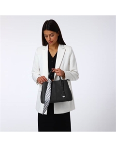 Сумка женская тоут на молнии, 29×11×23 см, однотонная, серая Textura