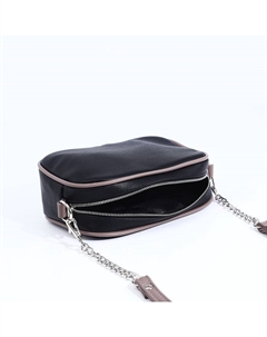 Сумка женская кросс-боди на молнии, 27×6×19 см, чёрная/серая Textura