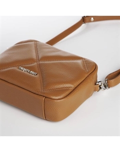 Сумка женская кросс-боди на молнии, 14×5×16 см, горчичная Textura