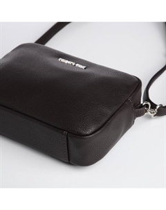 Сумка женская кросс-боди на молнии, 20×7×15 см, коричневая Textura