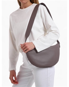 Сумка женская кросс-боди на молнии, 26×3×21 см, коричневая Textura