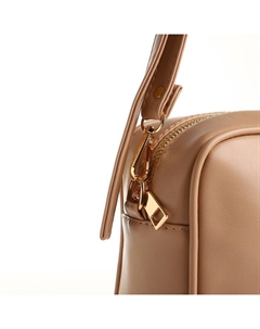 Сумка женская кросс-боди на молнии, 22×8×17 см, бежевая Textura