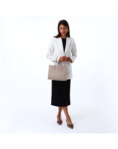 Сумка женская тоут на молнии, с кошельком, 30×10×24 см, бежевый Textura