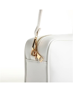 Сумка женская на молнии, 22×8×17 см, белая Textura