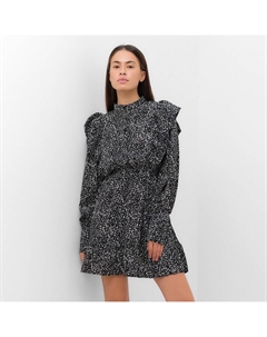 Платье женское с рюшами, размер 50, черный Mist