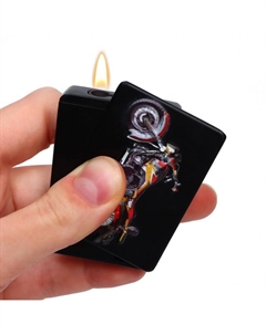 Зажигалка газовая для курения «Мотоцикл», пьезо Сима-ленд