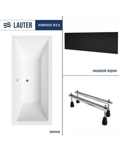 Oasis 175х80 21203075 (с ножками и лицевым черным экраном) Lauter