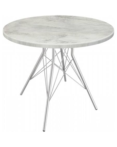 Кухонный стол SHT-TU2-1/80 МДФ (хром лак/бетон светлый) Sheffilton