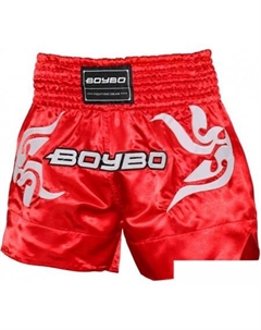 Шорты для тайского бокса (XL, красный) Boybo