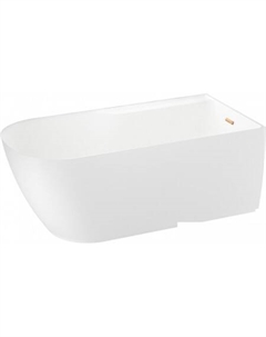 Ванна Camellia 2.0 167x82 236202004 (отдельностоящая ванна (правая) белый глянец, экран, ножки, сифон-автомат золото) Wellsee