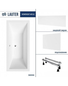 Oasis 165х75 21203065 (с ножками, лицевым и торцевым экраном) Lauter