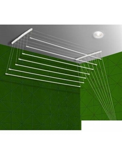 Сушилка для белья потолочная 7 стержней алюминий 140 см Comfort alumin