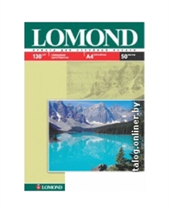 Фотобумага Глянцевая A4 130 г/кв.м. 50 листов (0102017) Lomond