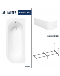 Monaco 170x72.5 2113170L (с каркасом и лицевым экраном) Lauter