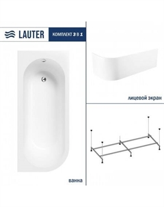 Monaco 170x72.5 2113170R (с каркасом и лицевым экраном) Lauter