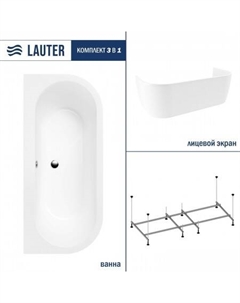 Imperia 170x75 21080075 (с каркасом и лицевым экраном) Lauter