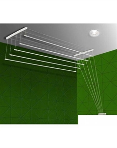 Сушилка для белья потолочная 5 стержней алюминий 120 см Comfort alumin