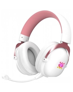 Наушники Sabotauge (белый/розовый) Defender