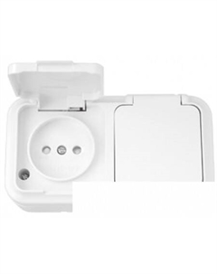 Розетка Пралеска Аква РА16-102 (белый) Bylectrica