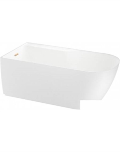 Ванна Camellia 2.0 167x82 236201004 (отдельностоящая ванна (левая) белый глянец, экран, ножки, сифон-автомат золото) Wellsee