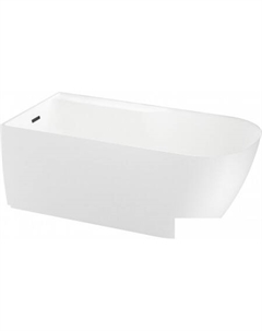 Ванна Camellia 2.0 167x82 236201003 (отдельностоящая ванна (левая) белый глянец, экран, ножки, сифон-автомат матовый черный) Wellsee