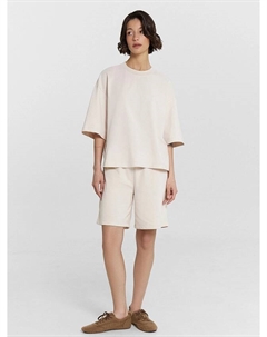 Комплект женский серый: футболка и шорты Mark formelle