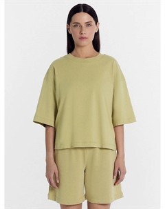 Комплект женский (футболка, шорты) в зеленом оттенке Mark formelle