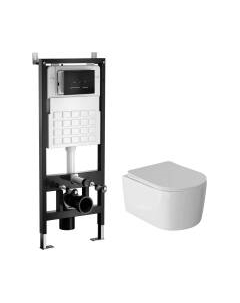 Унитаз подвесной с инсталляцией Wave Solo / 553963