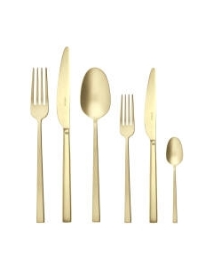 Набор столовых приборов Sambonet Rock Antique Champagne 18/10 PVD / 52662P83