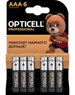 Комплект батареек Opticell Professional AAA 5052004