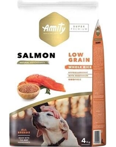 Сухой корм для собак Amity Super Premium с лососем