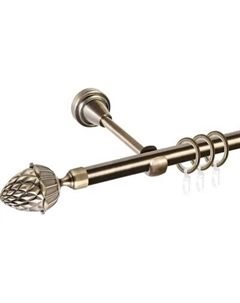 Карниз для штор АС ФОРОС Prime D16Г + наконечники Шишка Ас форос