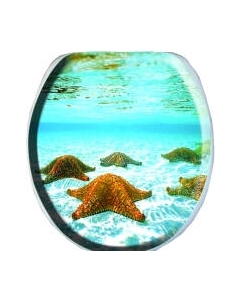 Сиденье для унитаза Еврокомфорт Океан. Морские звезды 103-311-01В14