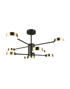 Потолочный светильник Mirastyle SX-N-4188/8 BK+GD