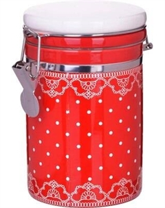 Емкость для хранения Loraine Красный узор 25816
