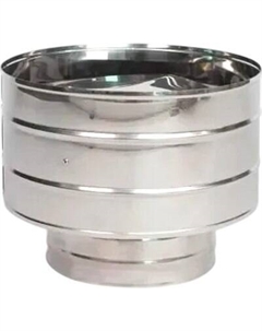 Дефлектор для дымохода Гефест Сталь 180х260 AISI 430/430 0.5мм/0.5мм (К) Гефест сталь