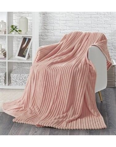 Плед Бояртекс Велсофт Пыльная роза Полоса (Л) Y-19 14-1312