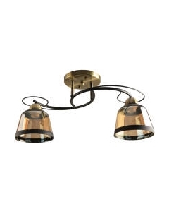 Потолочный светильник Mirastyle BL-7605/2 AB+BK