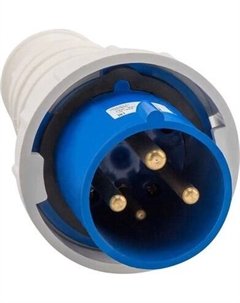 Вилка штепсельная КЭАЗ 033-63А-6h-220AC-2P+PE-IP67 / 222741 Кэаз