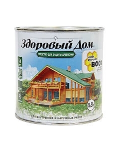 Защитно-декоративный состав Здоровый дом Махагон