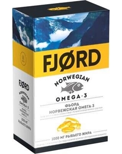 Жирные кислоты Fjord Норвежский рыбий жир из печени трески