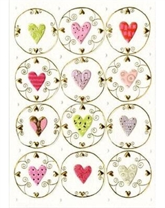 Открытка Turnowsky Сердца и арабески MO5831