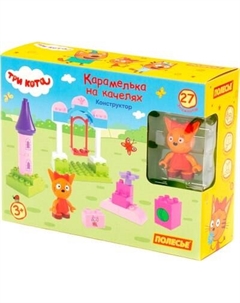 Конструктор Полесье Три кота. Карамелька на качелях / 77186