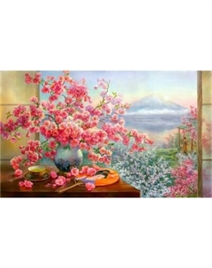Картина по номерам Остров Сокровищ Букет сакуры / 663277 Остров сокровищ