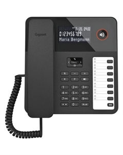 Телефон проводной Gigaset DESK 600 черный