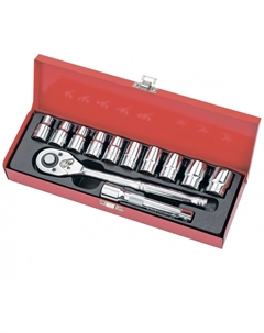 Набор трещотка 1/2" и головки 10-24 мм. 12 предм. 13526 Matrix